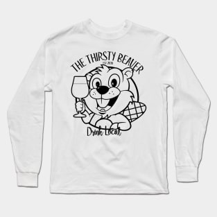 Beaver outline logo Long Sleeve T-Shirt